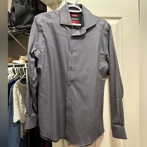 Men’s Grey and Black Dress shirt